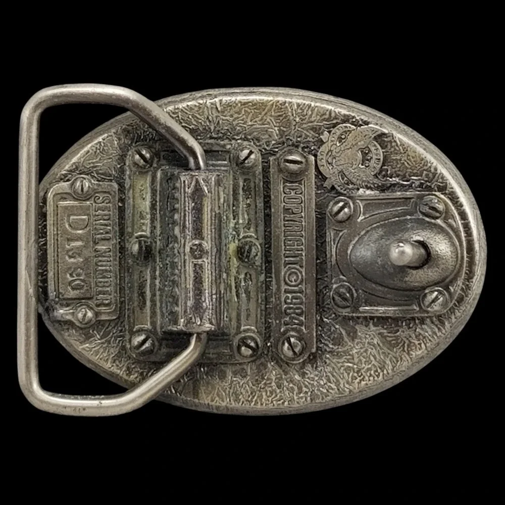 Vintage USA Number 1 Patriotic Small Belt Buckle‎ 1984 Collectible Metal